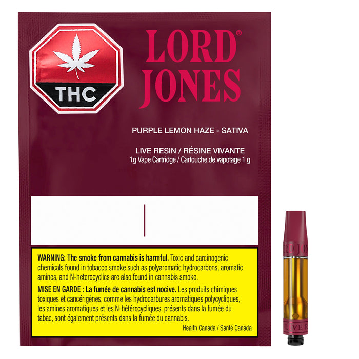 LIVE RESIN PURPLE LEMON HAZE CARTRIDGE