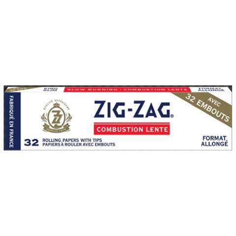 ZIG-ZAG WHITE KING SLIM WITH TIPS