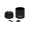 MINI (55MM) 5 PIECE FLOWER TEETH GRINDER - BLACK