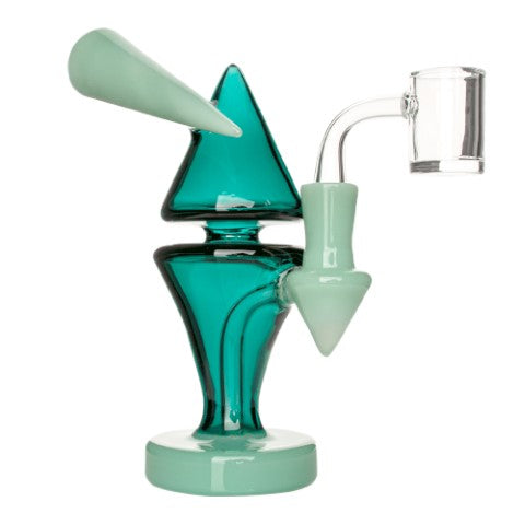 7" TEAL & JADE GREEN MOD CONCENTRATE RIG